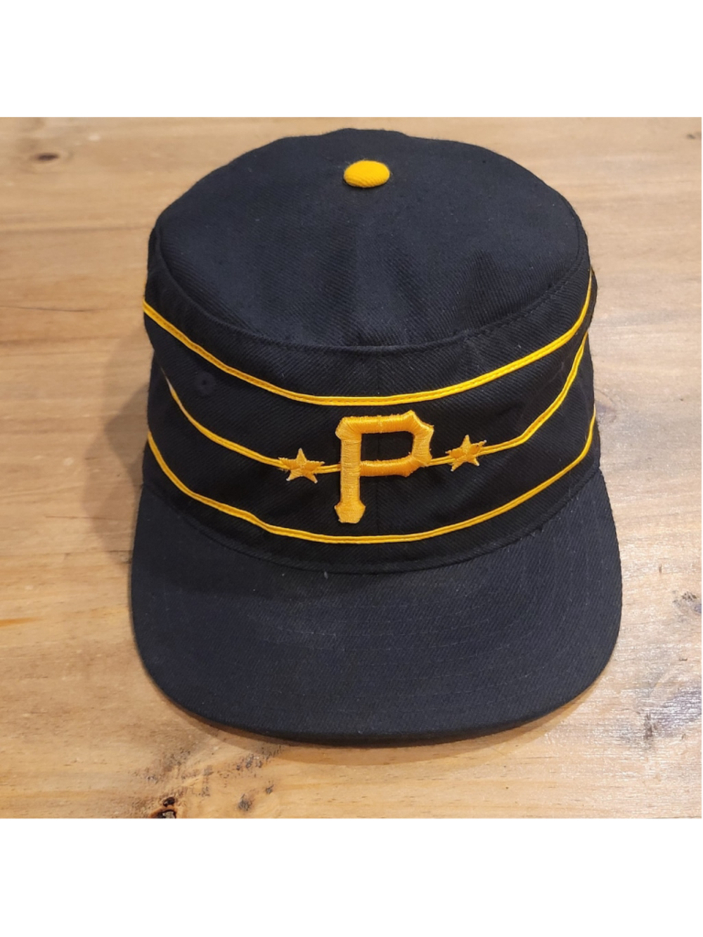 Pittsburgh Pirates Hat American Needle Pillbox Size 7 1/4 Pro Black Cooperstown